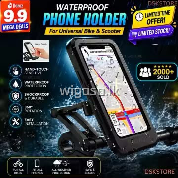 🏍️ MOTORCYCLE PHONE HOLDER 🏍️ WATERPROOF - For Bike & Scooter